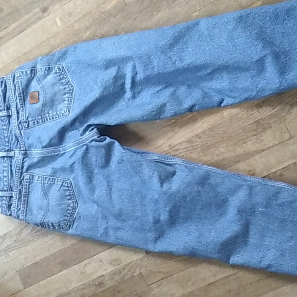 👖 Vintage Carhartt Flannel Lined Jeans Men's 34 X 30 UniSex - Picture 12 of 16